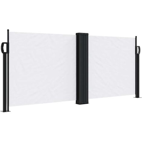 Maison Exclusive - Seitenmarkise Ausziehbar Weiß 100x600 cm