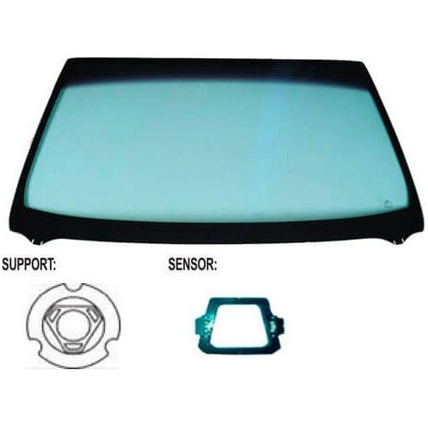 Pare-brise avant teinté vert athermique acoustique avec controle solaire et pour capteurs Citroen C4 2 2010-2018