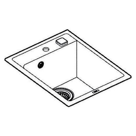 Grohe Einbaubecken K700 50-C 40/50 1.0, granit schwarz (1/5)