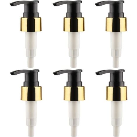 Bardusch-Lot de 6 bouteilles plastique filetage 24/410, compatibles pompe savon, shampoing/lotions/vaisselle (1/5)