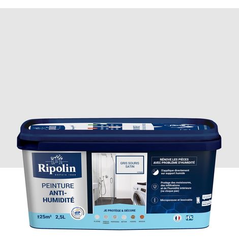 Pintura antihumedad Rip Etanch, Ripolin Gris Ratón 2,5 L RIPOLIN (1/5)