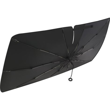 Pare-soleil universel pliable à 360° pour SUV/camionnettes avec sac de transport, noir (1/4)
