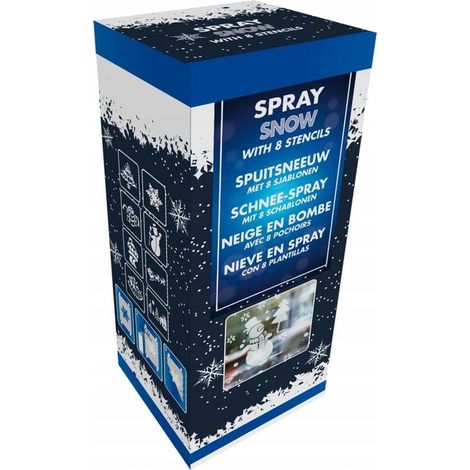 Neige artificielle décorative en spray pour sapin de Noël en verre, papier et bois, 150 ml, 8 sachets (1/5)