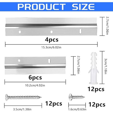 Pair Z-Rail Fixings, Z Bar (1/4)