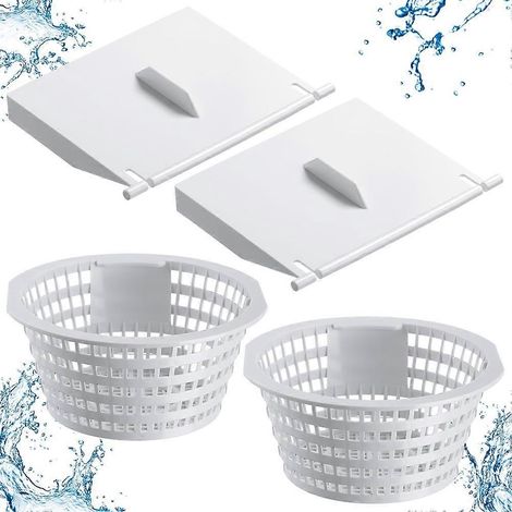 Déflecteur de porte de déversoir de remplacement pour skimmer 8926 et panier de skimmer de piscine 8928, adaptés aux accessoires de piscine hors sol et souterrains. (1/5)