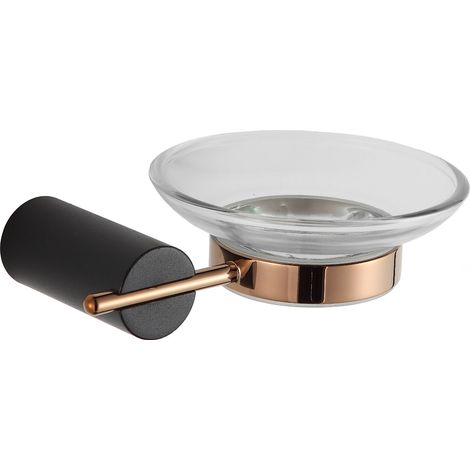 Mexen Aron Porte-savon, Noir/Or rose - 7088139-67 (1/2)