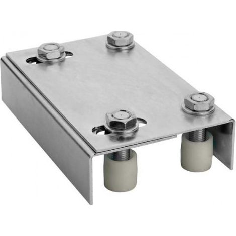Piastra di guida regolabile alta per cancello con 4 guide in nylon D.30 - GUITEL HERVIEU - 740053 (1/3)