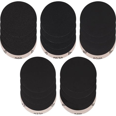 Schleifpapier 150mm Klett Körnung 80 120 320 Auto MIX körnung 30Stück (1/5)