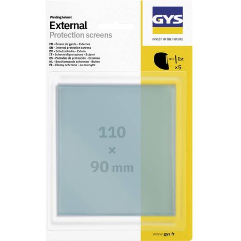 Gys 5 Schermi Esterni 110 X 90, Techno 11 E 9/13/Master 11/Flip Flap, 110 X 90 Mm, 5 Pezzi, 040816