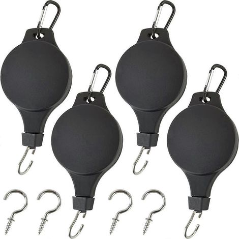 4-teiliges Pflanzenhaken-Set mit 4 Deckenhaken zum Aufhängen von Pflanzen