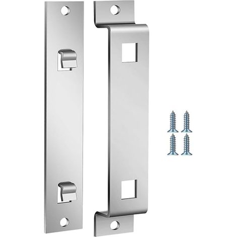 Lot de 2 supports de suspension en acier galvanisé pour nichoirs et mangeoires en bois, matériel d'installation stable pour mur ou arbre avec vis, facile à enlever pour le nettoyage (1/5)