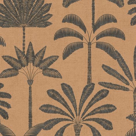 Vliestapete - Cuba II - Orange Botanical Dschungel A.S. Creation - 791633 (1/5)