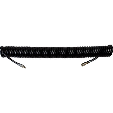 Tubo Pneumatico Spiralato ROOKS PU 12x8 mm 15 m con Raccordi (OK-04.1002)