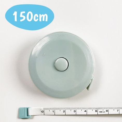 Mètre ruban 1,5 m - Ruban de mesure souple - Mètre ruban pour corps, couture et bricolage - Ruban enroulable - Bleu - Mesure précise (1/4)