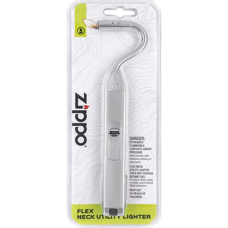 Encendedor Zippo Flex Neck Utility cromado tipo antorcha (1/5)