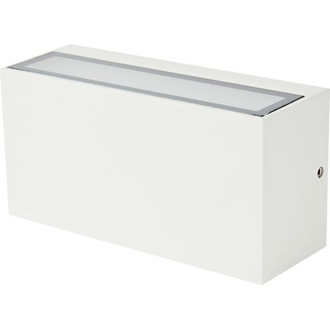 Applique Parete Esterno 2 Led Bianca Bi-emissione Doppia Luce Trent GD Trio (1/5)