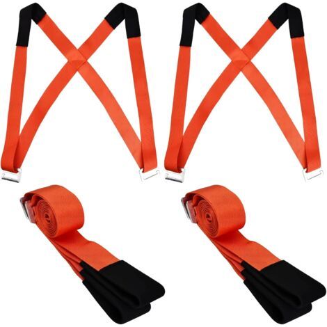 Correas de mudanza para 2 personas, correas de elevación de muebles ajustables, correas de transporte