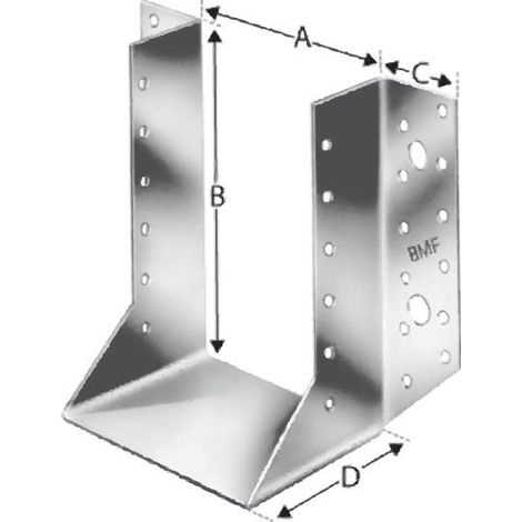 Colgador (zueco) de estructura exterior BSN60x100 SST (por 50)