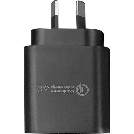 Chargeur mural USB 18 W pour téléphone portable, charge rapide Quick Charge 3.0.