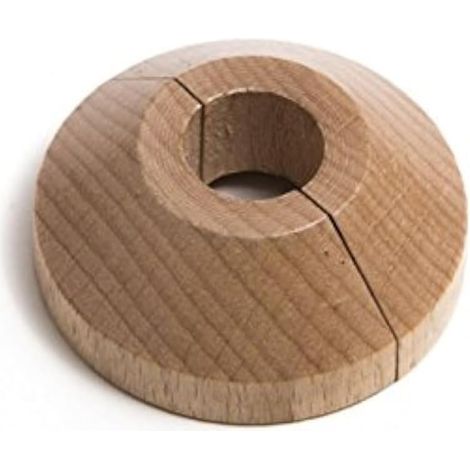 One Stop DIY Lot de 48 rosaces en bois massif pour tuyaux de 15 mm
