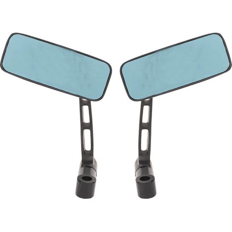Rétroviseurs Moto 4,9x11,9cm Carrés Antireflet Latéraux Universels pour Deux-Roues (1/5)