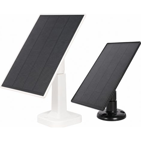 Panneau Solaire 3 W Type C Vidéosurveillance 17 x 12 cm Noir 280g (1/5)