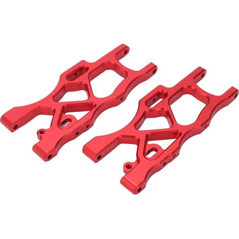 Paire de bras oscillants arrière inférieurs en alliage d'aluminium pour voiture RC ARRMA MOJAVE 6S 1/7 (rouge) (1/5)