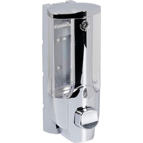 Hanging Soap Dispenser, Silver, Approx. 7.5 x 19 x 8.5 cm (1/5)