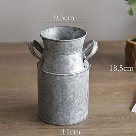 Vase rétro, pot en métal, pot de fleurs d'intérieur, décoration de fête de mariage, pour balcon, maison (1/5)