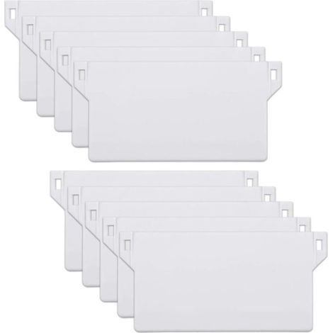 Lot de 10 panneaux de lestage, pour stores verticaux, poids de 125 mm (blanc) (1/5)