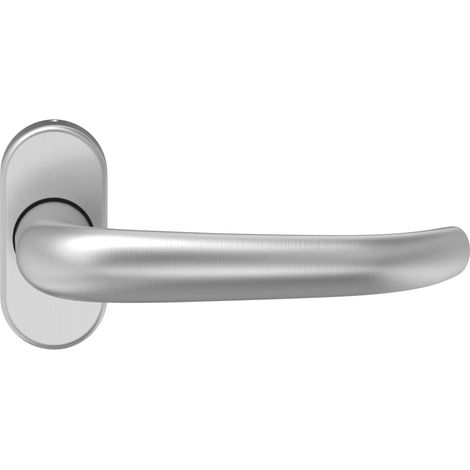 Poignée de porte pour porte coupe-feu en acier inoxydable