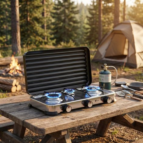 Réchaud à Gaz Ultra-léger 45 G – Alliage + Cuivre + Inox, Flamme Rotative, économie 30 %, Pour Camping Et Randonnée
