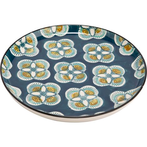 Amadeus - Assiette plate Imany bleu 26 cm - 5 dont 1 offerte (lot de 6) (1/4)