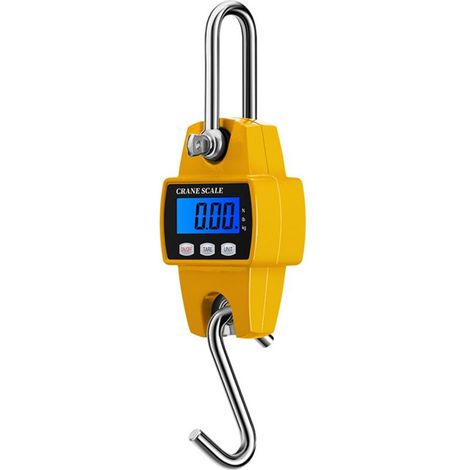 SABIR Balance de Grue Numérique Échelle Suspendue Industrielle Robuste Échelle Électronique de Haute Précision avec LED Affichage pour Entrepôt/Bâtiment/Atelier Pesant CE Certifié (300kg/50g) (1/5)