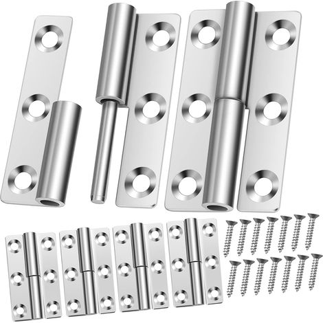 Charnières inox avec Vis pour Portes (1/5)