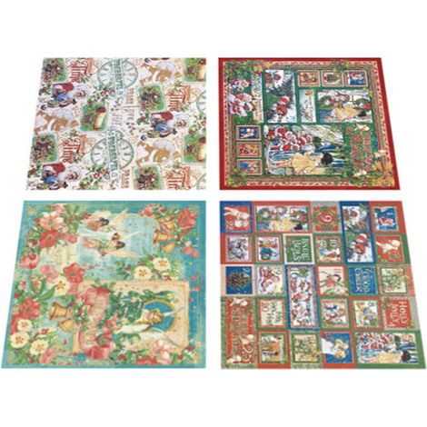 feuilles d'autocollants sur le thème de Noël, autocollants de décoration de Noël, autocollants de fond à faire soi-même, nuit enneigée