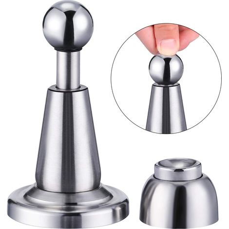 Support de Porte Magnétique  Butées de Porte Magnétiques en Acier Inoxydable Arrêt de Porte Mural (1 Paquet)