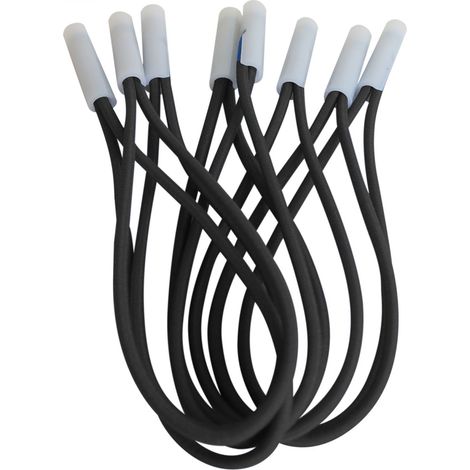 Linxor – Lot de 10 tendeurs sandows Cabiclic 23cm – Embout basculant en plastique – Résistance aux U.V. – Adaptable sur bâches d’hivernage