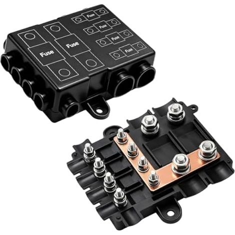Porte-fusible 2 voies MEGA MIDI Boîtier polyamide IP67 (1/5)