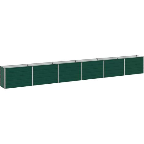 Raised Garden Bed Green 480 x 40 x 55 cm cold-rolled steeel vidaXL (1/5)