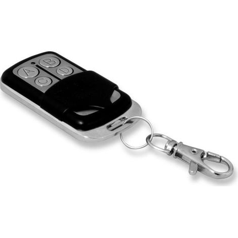 Télécommande Portail - JOLLYOPEN - 4 Canaux - Noir/Silver - Pré Programmée - 433 MHz