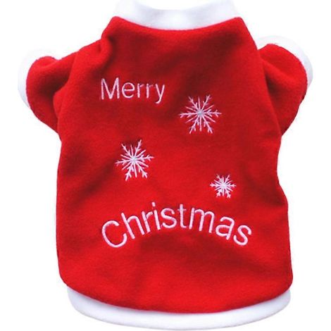 Vêtements de Noël pour chien : manteau chaud, déguisement, tenue d'hiver, sweat-shirt pour chien, taille S (flocon de neige)-S