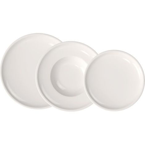 Villeroy & Boch – Artesano Servizio Di Piatti 6 Pezzi Bianco, Lavabile in Lavastoviglie, Adatto per Microonde, Piatti Moderni, Set Piatti, Biatti Bianchi, Set Di Stoviglie, Porcellana Premium (1/5)