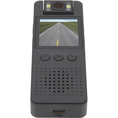 Mini caméra corporelle avec écran 1,4 pouce, Wi-Fi, vision nocturne 1080p et enregistrement en boucle. Petit caméscope. (1/5)