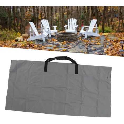 Sac à feuilles de jardin 2 en 1, tapis de jardin pour feuilles mortes, sac de rangement extérieur pour déchets de feuilles, gris (1/5)