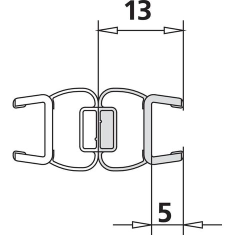 Kermi Magnetprofil x1, 1237, 2000mm, passend bis Serienhöhe 2000mm, 6025704