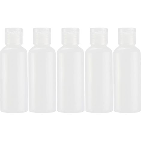 Stück 60 ml Sprühflasche, leeres Spray, leere Reiseflasche, durchsichtige Klappverschlüsse aus Kunststoff, auslaufsichere Spender für Lotion, Duschgel, Shampoo, ideal für Handgepäck (1/5)