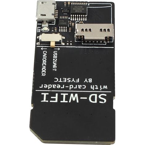 Módulo de tarjeta SD, compatible con ESPwebDev, comunicación USB a serie, tamaño de tarjeta SD estándar, fácil integración, acceso remoto a archivos. (1/5)