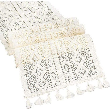 Pompon-Tischdecke, Spitzentischdecke, Pompon (1/5)