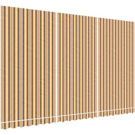 vidaXL Tessuto di Ricambio per Tenda da Sole Arancione e Nero 5x3 m Poliestere. (1/5)